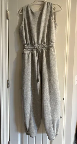 Abercrombie YPB neoKnit Grey Jumpsuit thumbnail 2