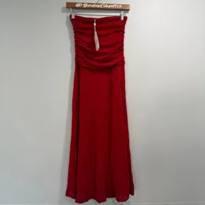 Runaway The Label Meila Romantic Cherry Chiffon Stretch Sheer Maxi Skirt XS NWT thumbnail 2