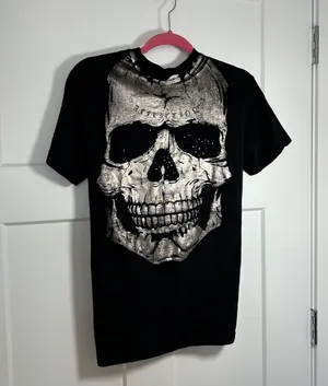 Affliction Small  skull t shirt thumbnail 1