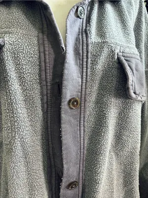 Free People Ruby Distressed Oversized Jacket Gray Large thumbnail 8