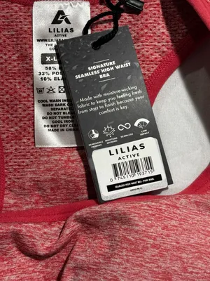 Lilias Active Signature Seamless High Waisted Bra and Leggings Set in Pink Marl thumbnail 4
