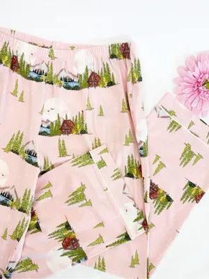 BedHead Pine Lake Classic Long Sleeve Jersey Pajama Set Cabincore Cabin thumbnail 13