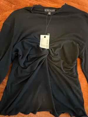 Black Detail Mesh Top thumbnail 3