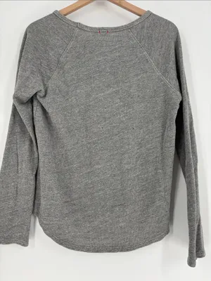T.la Anthropologie small gray crew neck sweatshirt thumbnail 4
