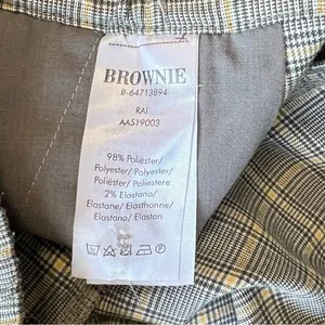 Vintage Inspired Plaid Brownie Womens Old Money Preppy Modern Indie Size S/M EUC thumbnail 5
