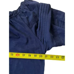 Draper James RSVP Blue Shirt Top Women Size Large | 15-6 thumbnail 5