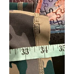 OFFLINE by Aerie Real Me 7/8 Leggings High Rise Camo Green‎ Tan Grey Womens M thumbnail 7
