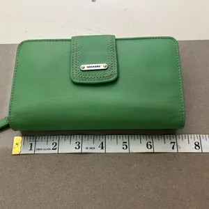 Dockers Bright Green Snap-Closure Continental Wallet LEATHER thumbnail 2