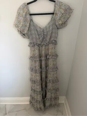 Show Me Your MuMu Colette Maxi Dress Primrose Print - size S thumbnail 4
