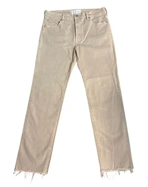 Mother Superior 29 The Scrapper Cuff Ankle Fray Jeans Devil May Care Wash FLAW thumbnail 1