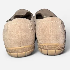Naturalizer Beige Suede Slip On Loafers, size 6 thumbnail 3