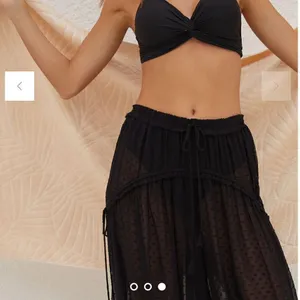 Anthropologie Breezy Sheer Balloon-Leg Pants BLK Motif L NWT IN PACKAGE thumbnail 4