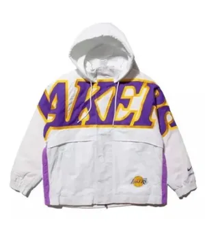 X Ambush NBA Lakers LA Jacket Coat Women’s Retro Streetwear NEW thumbnail 4
