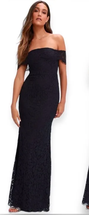Lulus Romantic Heart Lace Off the Shoulder Dress thumbnail 1