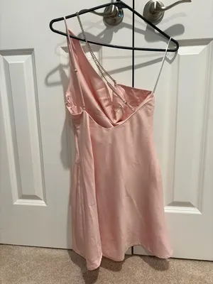 NWT Princess Polly Pale Pink Cowl Neck Mini Dress thumbnail 4