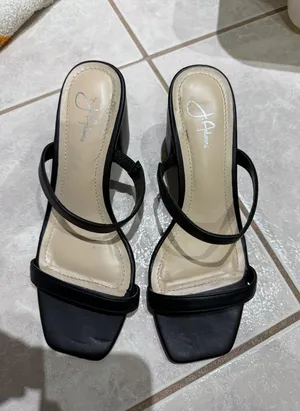 Black Heeled Sandals Size 6 thumbnail 1