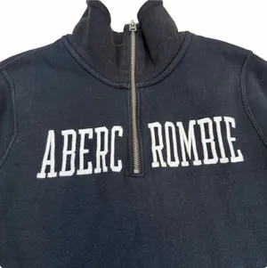 VTG Abercrombie & Fitch Womens Sherpa Lined Quarter Zip Sweatshirt M thumbnail 1