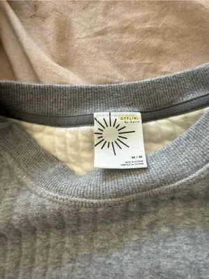 OFFLINE By Aerie Coffee Run Crewneck Gray Size M thumbnail 2