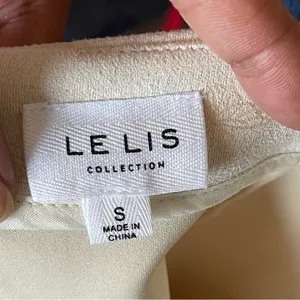 LE LIS | Cream Butterfly Print Faux Suede Mini Skirt Sz S thumbnail 8