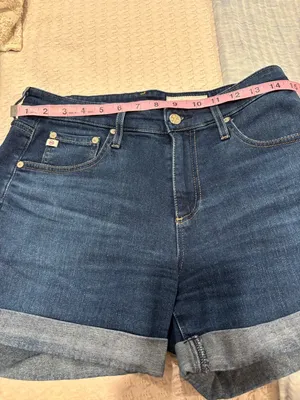 AG Adriano Goldschmied Hailey Rollup‎ Ex-Boyfriend Denim shorts size 27R thumbnail 11