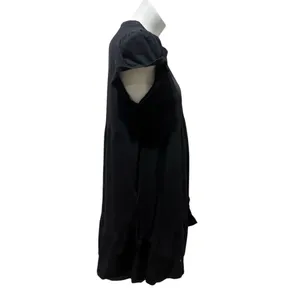 Time and Tru Dress Womens M Black Babydoll Swing Mini Empire Waist Short thumbnail 5