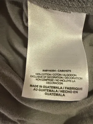 Converse Gray Striped V-Neck Tee thumbnail 6