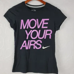 Nike x The Athletic Dept Womens T-shirt Size L Blue Move Your Airs Slim Fit Tee thumbnail 1