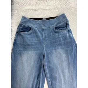 Halara Flex Blue High Waisted Baggy Wide Leg Jeans NWT L Reg thumbnail 3
