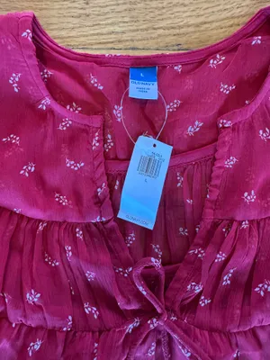 NWT Old Navy Floral Chiffon Blouse thumbnail 5
