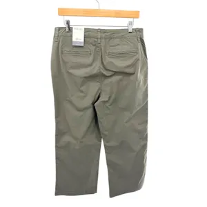 tyle & Co Womens Wide Leg Crop‎ Mid Rise Core Pants Olive Green Size 12 New thumbnail 2
