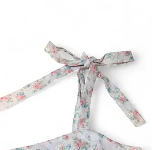 Altar’d State Floral Pink Ruffle Crop Top thumbnail 3