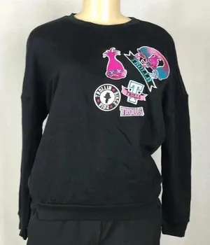 Dream Works Trolls Size Medium Mufti Patches Sweatshirt. New With Tags. thumbnail 1