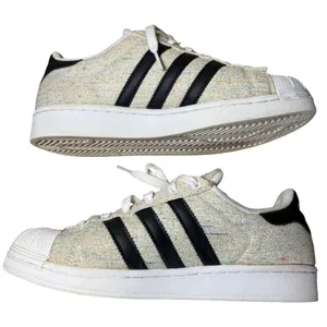 Adidas Superstar Tan Speckled Canvas Sneakers Size 6 thumbnail 3