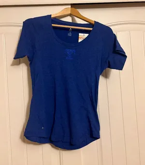 Toledo Mud Hens T Shirt Women's Medium Blue Short Sleeve Antigua NWT Cotton Poly thumbnail 1