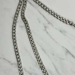 Draped Silver Chain Pants Chain Triple Strand Punk Y2K ✨ thumbnail 8