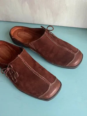 Naturalizer "Detail" Brown Suede Slide On Mule Flats Comfort Mules Size 7 thumbnail 10