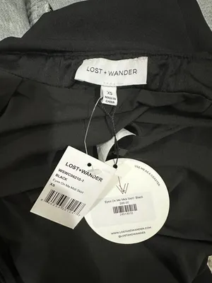 Black Silk Skirt Size XS thumbnail 5