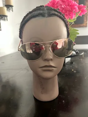 Jessica Simpson Rose Gold Mirrored Aviator Sunglasses thumbnail 2