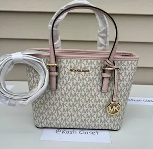 Michael Kors JST Extra-Small Top-Zip Tote Bag -Powder Blush Multi thumbnail 8