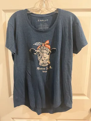 Ariat Women's Large Cow Graphic T-Shirt thumbnail 1