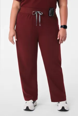 Figs Women's Burgundy Livingston Straight Leg Scrub Pants XXL thumbnail 1