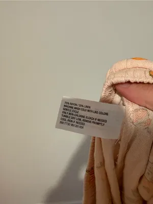 Wild fable linen blend orange print Bella Via wide leg pull on pants‎ pink XXS thumbnail 7