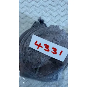 Victorias Secret Unlined Demi Lace Bra Gray Floral Underwire 34C 4331 thumbnail 5