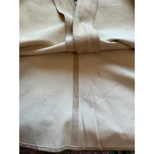 Vintage Margaret Godfrey Suede Ruched Button Up Shirt Large Tan thumbnail 9