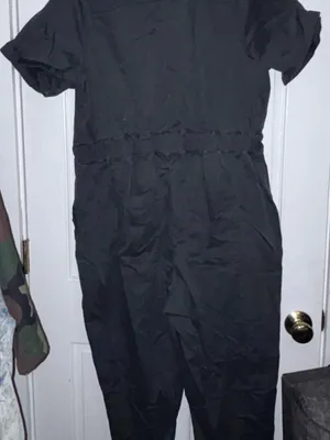 Ava & Viv Grey Short-Sleeve Utility Jumpsuit thumbnail 2