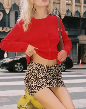 Princess Polly Leopard Mini Skirt thumbnail 1