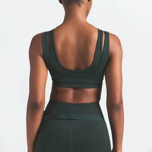 Nike Skims Matte Double Strap Scoop Bra Dark Teal Size Medium thumbnail 2