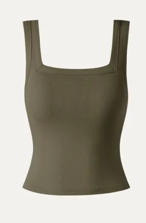 Brand New OGL Size Medium Cropped Tank Top Shirt Sleeveless Open Back thumbnail 1