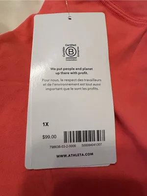 Athleta Coral Pink High-Rise Transcend 7/8 Tights - Performance - NWT - Size 1X thumbnail 10