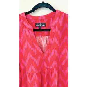 Tuckerneck Pomander Place Hot Pink Ikat Kenzo Dress Size Small thumbnail 4